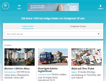 Tablet Screenshot of ledigalokaler.se
