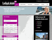 Tablet Screenshot of ledigalokaler.com